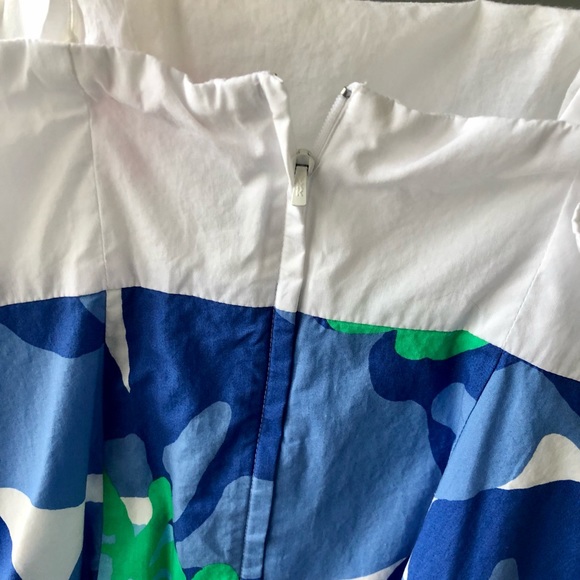 Lilly Pulitzer size 4 Yesenia dress, blue green and white - Picture 5 of 9
